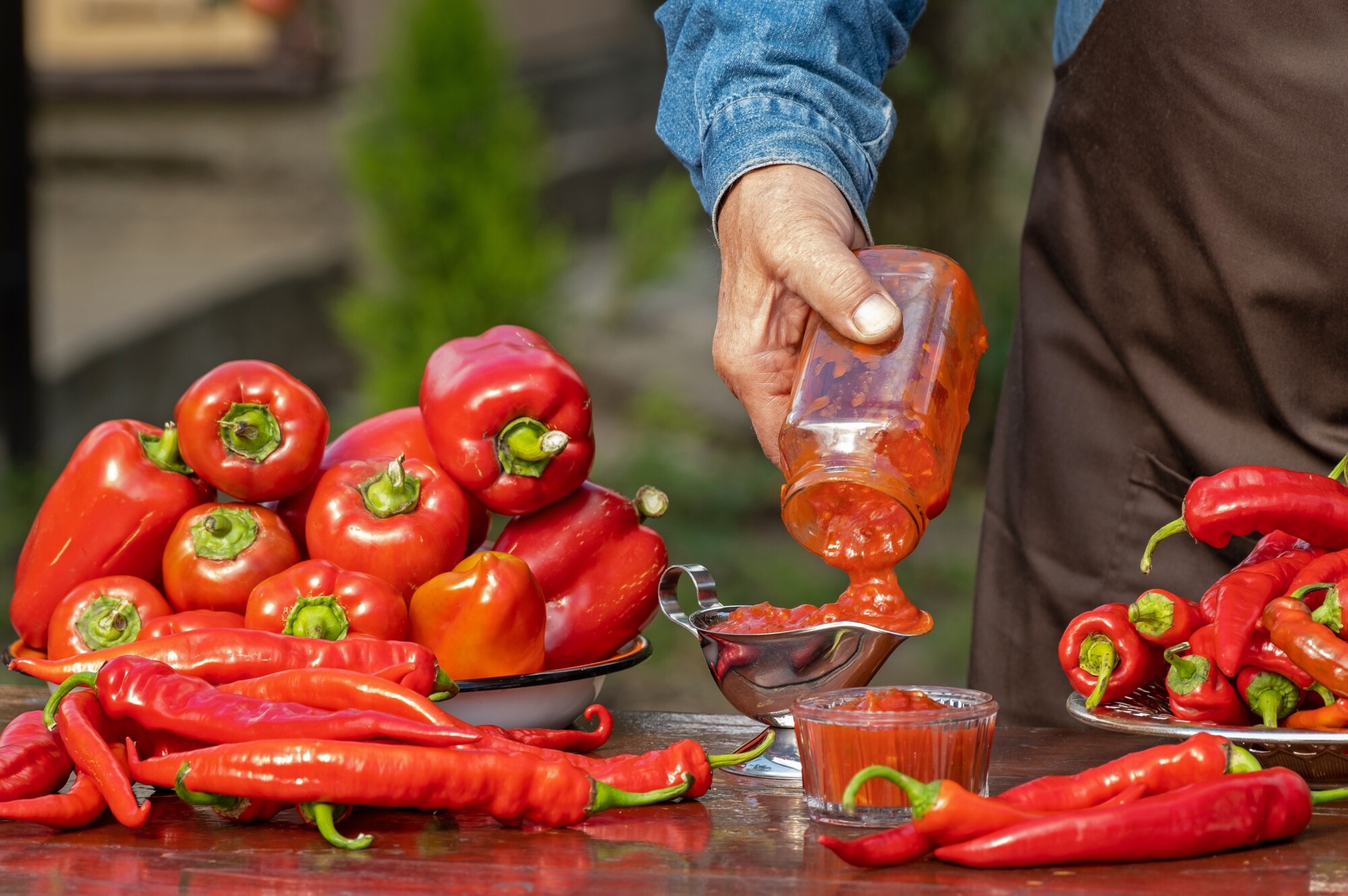 Homemade,Sauce,,Ketchup,,Lecho,With,A,Sweet,Bell,Peppers,,Hot